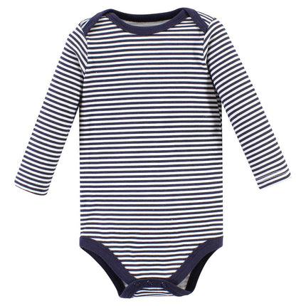 Hudson Baby Unisex Baby Cotton Long-Sleeve Bodysuits, Hola Ladies 5-Pack, 9-12 Months, Hola Ladies 5-pack, 9-12 Months