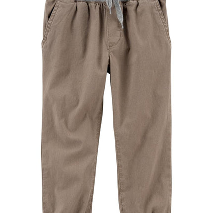OshKosh B'Gosh Boys' Stretch Canvas Pull-on Joggers, Bellwood, 3T