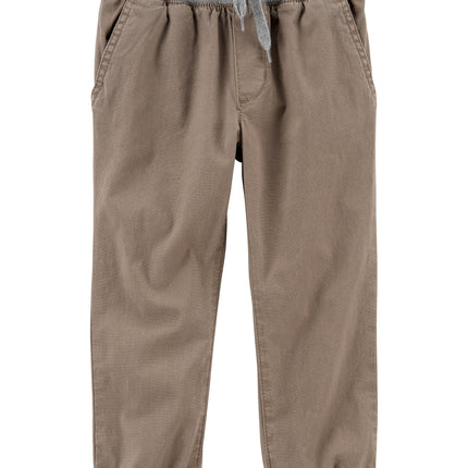 OshKosh B'Gosh Boys' Stretch Canvas Pull-on Jogger