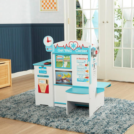 Melissa & Doug Centre d'activités en bois Docteur - Salle d'attente, Salle d'examen, Zone d'enregistrement