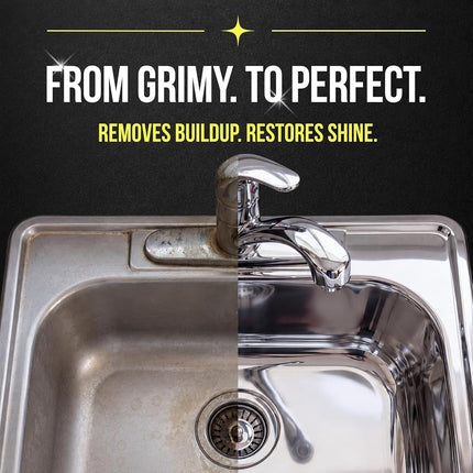 HOPE'S Perfect Sink Cleaner and Polish, Restorative, Removes Stains, Cast Iron, Corian, Composite, Acrylic, 8.5 Fl Oz