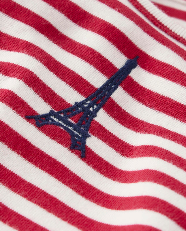 Robes décontractées à manches longues Gymboree pour filles et tout-petits, rouge gala, 5T