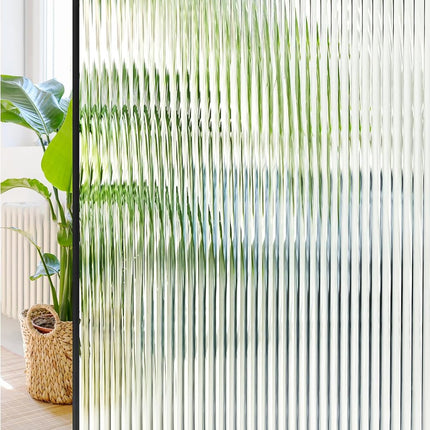 Windimiley Reeded Glass Window Privacy Film: 3D Fl
