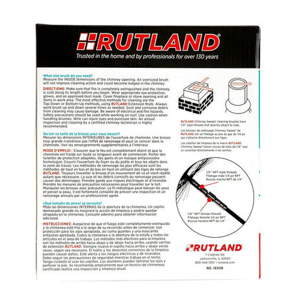 Rutland Products 16508 8-Inch Square Chimney Cleaning Brush