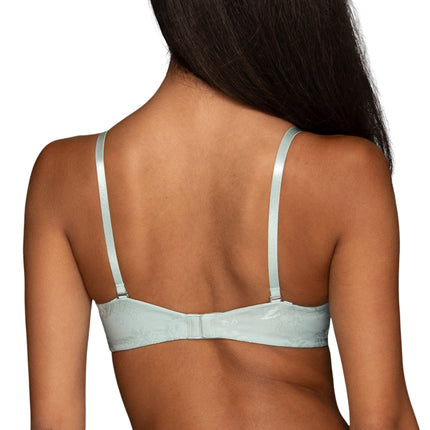 Vanity Fair Womens Ego Boost Push Up Bra, Adds Up to One Full Cup Size, Underwire Push Up Bras for Women, Spring Opal Jacquard, 34C