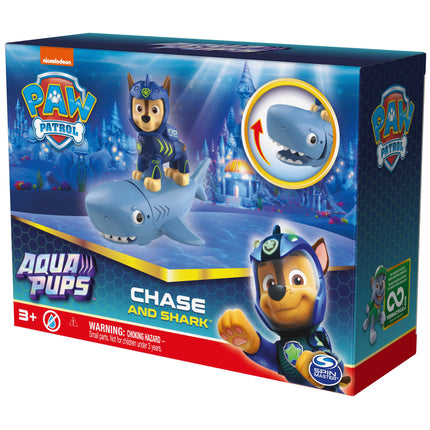 Patrulla Canina, juego de figuras de acción de Aqua Pups Chase y Shark, juguetes para niños de 3 años en adelante