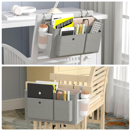 Bedside Caddy Bedside Storage Hanging Organizer for Bunk Dorm Bed Rail