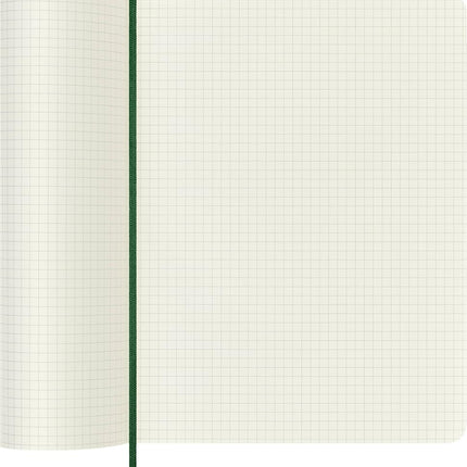 Moleskine Classic Notebook, Notebook With Squared Pages, Soft Cover and Elastic Closure, Myrtle Green, XL, 19 x 25 cm, 192 Pages