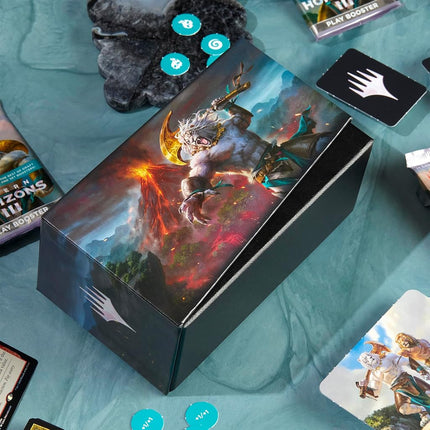 Magic: The Gathering Modern Horizons 3 Bundle - 9 Play Boosters, 30 Land cards + Exclusive Accessories (English Version)