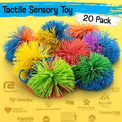 Stringy Balls & Fidget Toys for Kids 20 Pack - Party Bag Fillers for All Ages Classroom School - Birthday Toddler Gifts for Boys & Girls - Sensory Party Favours 3 4 5 6 7 8 + Year Old Gift Idea