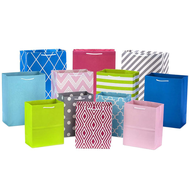Hallmark Pastel Gift Bag Bundle in Assorted Sizes 