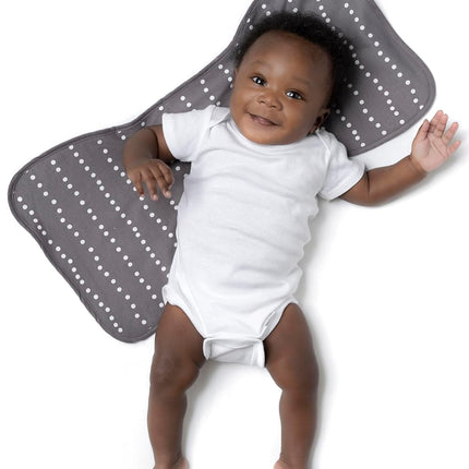 Gerber Baby Unisex Burp Cloths 5-Pack, Tan Grey, Size 10.5" x 21"