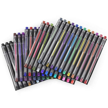 ARTEZA Gel Pens, 60 Colours, 0.8–1.0 mm Tips, Glitter, Metallic, Pastel, Neon, Rainbow Hues, Writing Pens for Scrapbooking, Doodling, and Journaling (Package may vary)