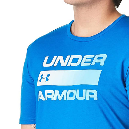 Under Armour Men's UA Team Issue Wordmark T-Shirt for Men with Graphic Design, Loose-Fit Sport and Fitness Clothing Black