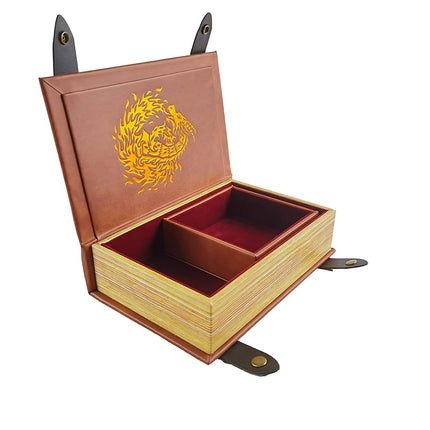 Fantasydice Book-Shaped Cheromatic/Red Fire Dragon