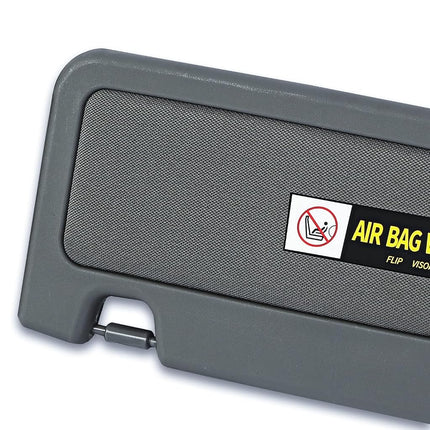 Parasol derecho del lado del pasajero ALMULOO compatible con Honda Civic 2006-2011, reemplaza 83230-SNA-A01ZA, gris oscuro