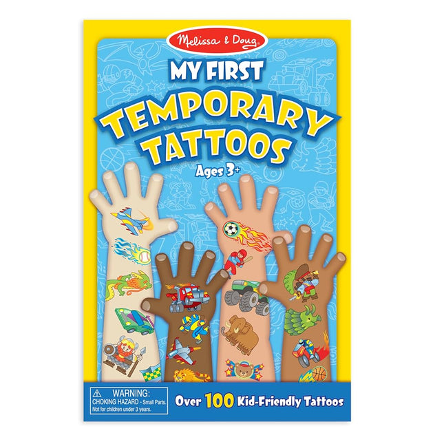 Melissa & Doug My First Temporary Tattoos: Adventure, Creatures, Sports, and More (100+ Kid-Friendly Tattoos)