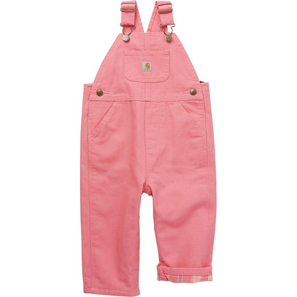 Carhartt Baby Girls' Canvas Bib Overalls (Lined an