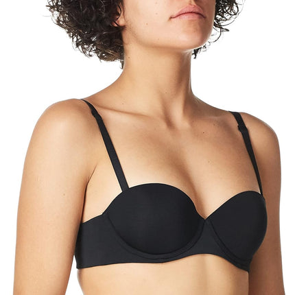 Calvin Klein Women's Perfectly Fit Strapless Convertible Push-Up Bra, Black001, 38B