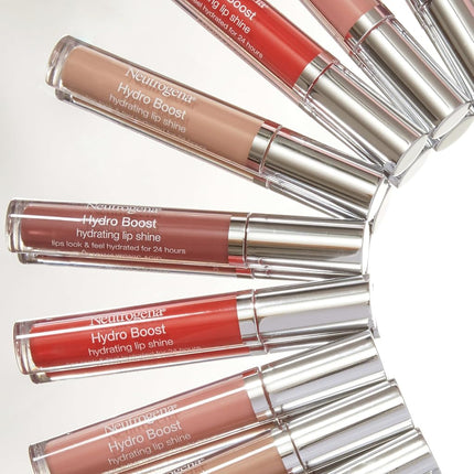 Neutrogena Hydro Boost Hydrating Lip Shine, 30 Flushed Coral Color 0.10 Oz