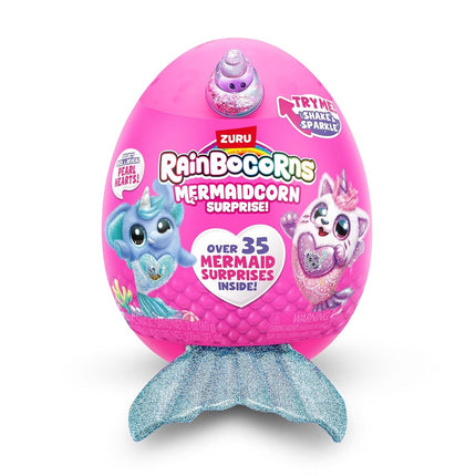 Rainbocorns Mermaidcorn Series 7 Bunny - Collectible Plush - Mermaid Surprises, Cuddle Plush Stuffed Animal, Stickers, (Bunny)