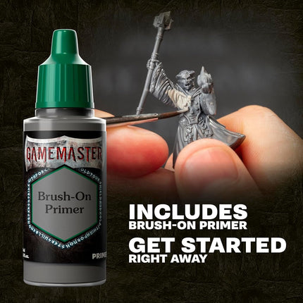 The Army Painter, GameMaster: Adventure Starter Role-Playing Paint Set, 15 x 18ml Warpaints Fanatic Acrylic Paints, incl. a Brush-On Primer, 5 Free Miniatures & 1 Brush - for Warhammer & DND