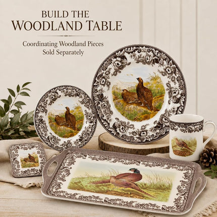 Spode Woodland Red Grouse Dinner Plate