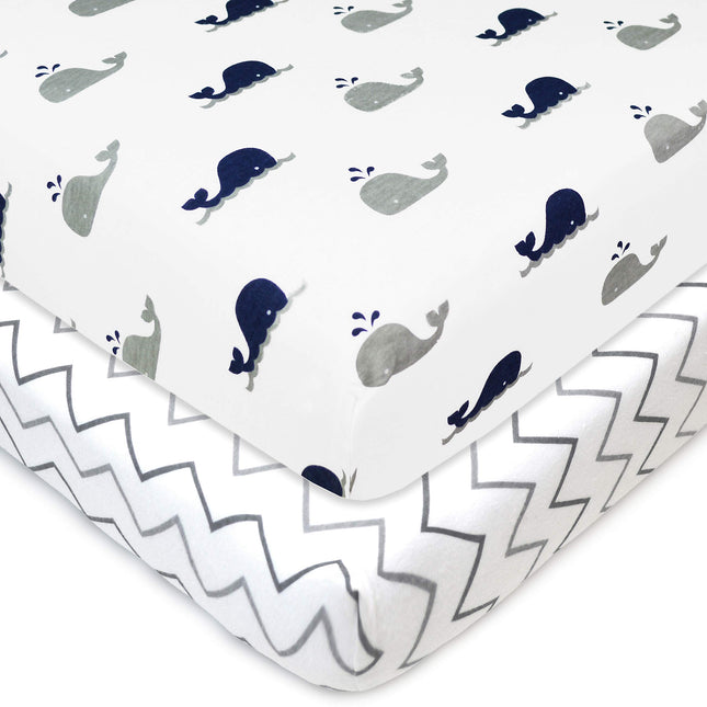 American Baby Company Printed 100% Natural Cotton 