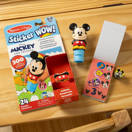 Melissa & Doug Sticker Wow! Mickey Bundle (Stamp with Book + Disney Refill)