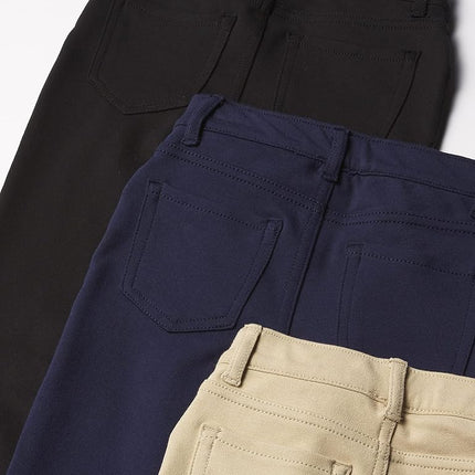 Jegging en maille ponte à enfiler pour filles The Children's Place, lot de 3 noir/sable/bleu marine, 10 court
