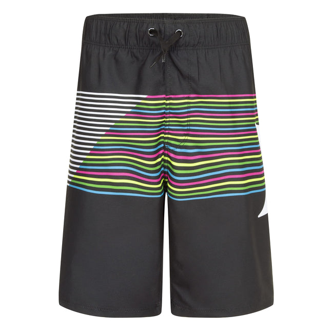 Hurley Boys' Pull on Swim Trunks, Black/Slash, Lar