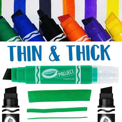 Crayola Project XL Poster Markers 4/Pkg-Classic Colors