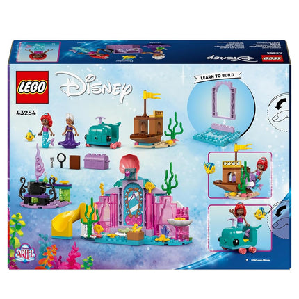 LEGO ǀ Disney Princess Ariel’s Crystal Cavern Buildable Toy Playset for Kids, Little Mermaid Mini-Doll, Fish Figure and Treasure Chest, Gift Made for 4 Plus Year Old Girls & Boys 43254