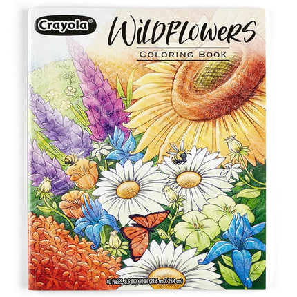 Crayola Wildflower Coloring Book, 40 Premium Adult Coloring Pages, Gift