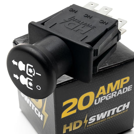 HD Switch - Clutch PTO Switch Replaces Husqvarna Craftsman 582107601 107601 582107604 GT48 TC238 GT2254 LGT2554 LGT2654 YT42 YT46 YT48 YTH2348 YTH24 YTH2448 TC TS Series - Free 10 AMP OEM Upgrade