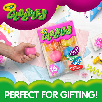 Crayola Globbles 16 Count, Squish & Fidget Toys, Kids, Age 4, 5, 6, 7, 8