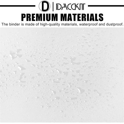 Premium 2000 Pocket Card Binder - 20 Pocket Trading Card Binder with Sleeves Fits 2000 Cards, Ringless Card Album for TCG - Model A，Classic White