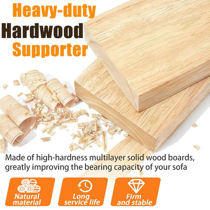 LAVEVE Planche de Soutien Robuste pour Coussins de Canapé Affaissés, 21.5''x48'' en Bois Massif Extra Épais à Insérer sous le Canapé avec Points Antidérapants, Répare les Ressorts de Canapé Affaissés et Remplace les Coussins Usés