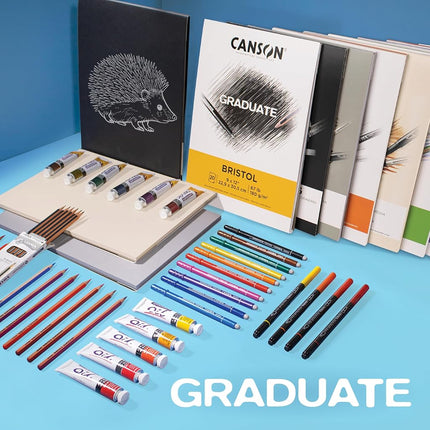 Canson Graduate Drawing Pad, Foldover, 11x14 inch, 30 Sheets | Artist Paper for Adults and Students - Drawing, Sketching and Art Journaling