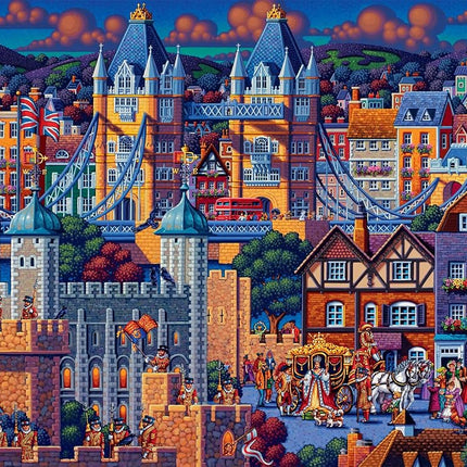 Buffalo Games - Eric Dowdle - London Tower - 1000 Piece Jigsaw Puzzle for Adults - Challenging Puzzle Perfect for Game Nights - Finished Size is 26.75 x 19.75