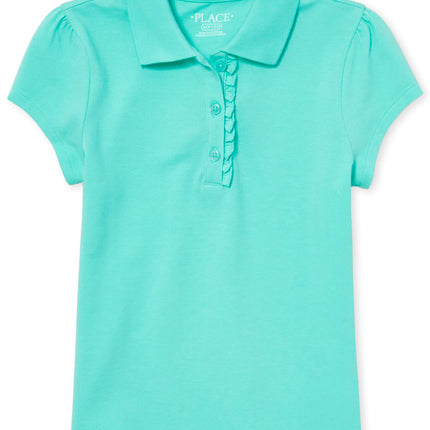 The Children's Place Girls' Short Sleeve Ruffle Pi