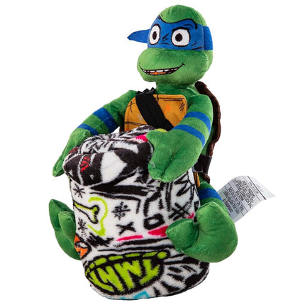 Northwest Teenage Mutant Ninja Turtles Character Hugger Pillow & Silk Touch Throw Blanket Set, 40" x 50", Sketched Out