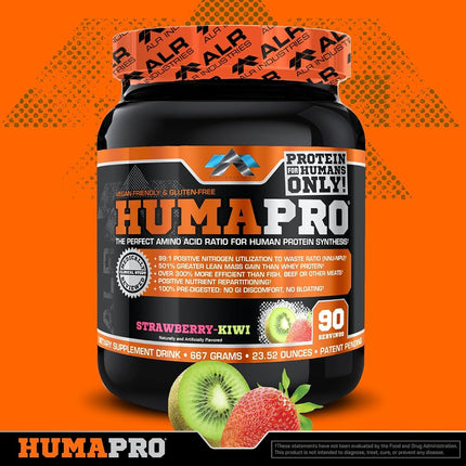 ALR Industries Humapro Protein Matrix Formulated for Humans, Strawberry Kiwi, 667 Gram