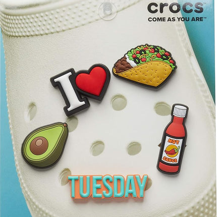 Crocs unisex-adult Shoe Charms, Taco Tuesday, One Size