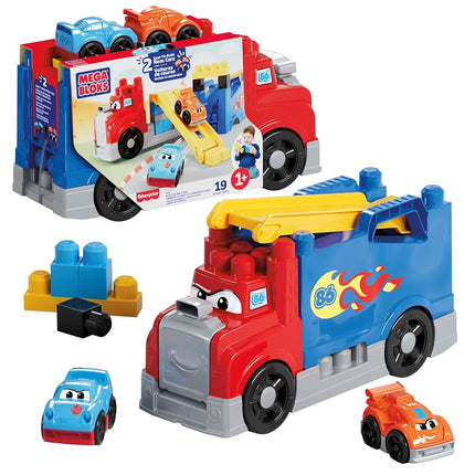 MEGA BLOKS First Builders Build & Race Rig Toddler