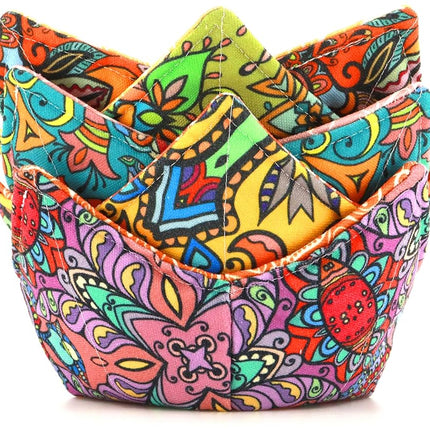 ROGITU Cotton Microwavable Bowl Cozy, Microwave-Sa