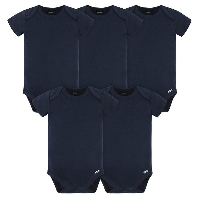 Gerber unisex-baby 5 Pack Onesies Multi-packs Bund