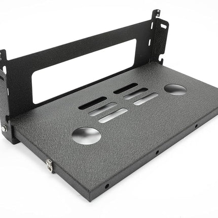 Mesa de portón trasero ALMULOO Estante plegable para puerta trasera compatible con Jeep Wrangler JK JKU 2007-2024, rejilla de almacenamiento para camping al aire libre, estante de carga