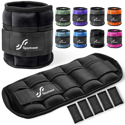 Sportneer Adjustable Ankle Weights 0.45-1.8kg for 