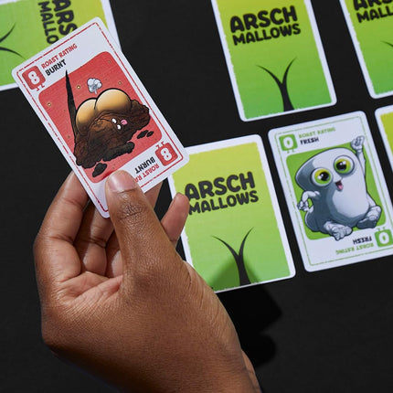 Hasbro Gaming Arschmallows Game | Marshmallow Butt Game | Funny Party Card Games for Teens, Adults, and Families | 2 to 6 Players | Indoor Summer Activities | Ages 13+ (Amazon Exclusive)